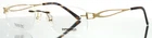 Impression Made IMP-14-09 Gold Womens Rectangle Eyeglasses 49-15-140 B:31 New. Price: $20.99.