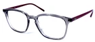 Ray-ban RB7185 8083 Gray Crystal/burgundy Red Eyeglasses Frame 52-18-145 Pre-owned. Price: $60.00.