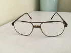 Capri Eyeglasses Frame Rounded Square PT55 Coffee Metal Size 56 20 145 Pre-owned. Price: $69.00.