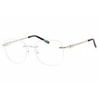 Charriol Women's Eyeglasses Shiny Silver God/black Rimless Frame PC71072 C02 New. Price: $126.44.