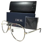 Christian Diorblacksuito A2U C000 Shiny Pail Gold Authentc Eyeglasses 57-14 New. Price: $260.00.
