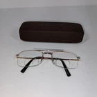 Primary Aviator Eyeglasses Gold 54-20-140 With Hard Case (frames Only) Pre-owned. Price: $24.98.
