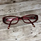 Adrienne Vittadini Eyeglasses AV1030RED Frames Only Crystal Sides Pre-owned. Price: $39.00.