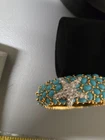 Kenneth Jay Lane Turquoise Neptune Bracelet With Crystal Star Pre-owned. Price: $93.10.