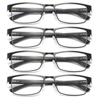4 Pk Mens Rectangular Blue Light Blocking Reading Glasses Spring Hinge Readers New. Price: $19.39.