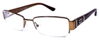 Gucci GG2787 MI2 Italy Shiny Brown Half Rim 52-17-135 Eyeglasses Frame Pre-owned. Price: $40.00.
