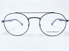New Emporio Armani EA1107 3298 Mens Matte Blue Round Eyeglasses Frames 51/20 145. Price: $99.99.