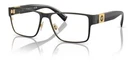 Versace 1274 1436 55MM Black Metal Rectangle Eyeglasses New. Price: $120.99.
