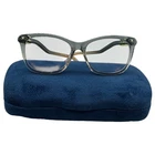 Gucci Gg 10120 002 Clear Blue Gold Acetate Eyeglasses Frames 56 16 140 Pre-owned. Price: $142.49.