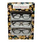 Isaac Mizrahi 3 Pack Gift Box Womens Reading Glasses Black,tortoise,yellow +1.50 New. Price: $29.95.