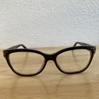 Jimmy Choo Eyeglasses Frames Only Brown Havana Animal 53-15-140 JC146 Puu Italy Pre-owned. Price: $55.00.