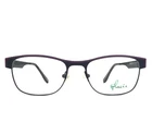 Glacee Eyeglasses Frames MOD6725 C2 Black Purple Square Full Rim 50-18-140 New. Price: $59.99.