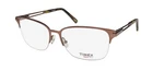 New Timex L069 Eyeglasses Half-rim 56-17-145 Brown Metal & Plastic Mens Oval. Price: $19.46.