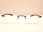 Zenni Optical 1386 Rimless/matte Silver, Frame Only 52-17-140 16/G9 Pre-owned. Price: $12.59.