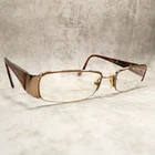 Versace Bronze Tortoise Half-rim Eyeglasses Frame Mod 1109 1045 50-18-135 Italy Pre-owned. Price: $35.96.