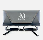 New Candies Frances Sblk Black Red Womens Rectangle Eyeglasses 49-18-135 B:26. Price: $39.99.