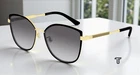 Gucci GG0589SK 001 Square Black Shiny Gold Grey 57 Mm Women's Sunglasses New. Price: $269.00.