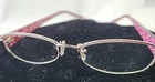 Coach Womens Eyeglasses Frames Lyric 241 Light Rose Half Rim Oval Pink&black Arm Pre-owned. Price: $49.99.