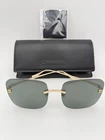 Chanel Sunglasses 4287T 395 Gold Grey Rimless 56 17 140 Titanium New. Price: $324.99.