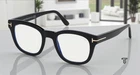Tom Ford FT5542-B 001 Shiny Black Clear Lens Plastic 50 Mm Men's Eyeglasses New. Price: $199.99.