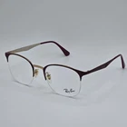 Ray Ban Eyeglasses Frames Only RB6422 3007 Burgundy Goldtone 49-19-140 Half Rim Pre-owned. Price: $34.99.