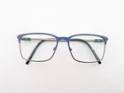Nautica Eyeglasses, Frames Only, N7321 420, 56-17-145, Metal, Blue/gunmetal Pre-owned. Price: $34.99.