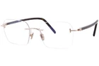 Tom Ford FT5934-B 028 Eyeglasses Men's Shiny Rose Gold/matte Black Rimless 54MM New. Price: $279.95.