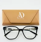 New Escada VESD27 0700 Black Gold Womens Semi Cat Eyeglasses 55-15-135 B:47. Price: $99.99.