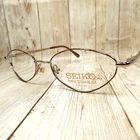 Seiko Titanium Gunmetal Tortoise Eyeglasses Frames T087 285 50-18-135 Japan New. Price: $57.34.