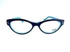 New Ogi Evolution Black Teal Cat Eyeglasses Japan 3067 440 52 16 140. Price: $92.00.