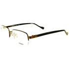 Autoflex A116 Mens Semi Rimless Eyeglass Frame 210 Brown 54-18 Memory Metal New. Price: $56.97.
