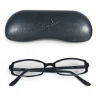Ray-ban Rb 5006 2000 Black Rectangle Eyeglasses Frames 50-17-135/W Case Italy Pre-owned. Price: $31.84.