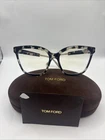 Tom Ford FT5892 005 Black Blue Block Lens 56 Mm Women's Eyeglasses New. Price: $169.00.