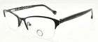 Aura Eyewear Iris Blk Women's Eyeglasses Frames Half-rim 52-17-135 Black New. Price: $25.19.