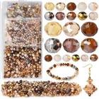 Kingshine Faceted Rondelle Glass Beads For Jewelry Making Ab Small, Brown New. Price: $17.84.