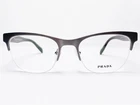 New Prada VPR54R DHG-1O1 Men's Eyeglasses Frames Brushed Gunmetal Square 51/19. Price: $139.99.