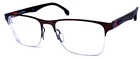 Carrera 8830/V 09Q Brown Matte Half Rimless Eyeglasses Frame 58-19-145 Pre-owned. Price: $56.00.