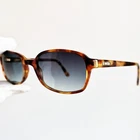 Sunglasses Gianni Versace Square Oval Jellyfish Brown Vintage Rare Usato. Price: $171.29.