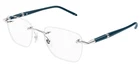 Montblanc MB0346O 002 Silver Blueeyeglasses Frame Unisex New Authentic. Price: $490.00.