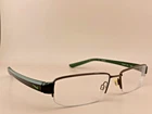 Nike Eyeglasses Frame 8064 216 Brown Gray Green 52-16-145 Half Rim Swoosh Pre-owned. Price: $43.87.
