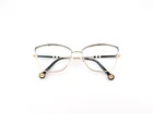 Carolina Herrera Eyeglasses Frames Only, VHE195K COL.0301, 55-16-140, Black/gold Pre-owned. Price: $44.99.
