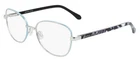 New Draper James DJ5024 045 Silver Eyeglasses With Floral Temples 52/17/135. Price: $39.95.