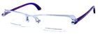 Prodesign Denmark 4111 C.6522 Nos Silver/purple Halfrim Eyeglasses Frame 50-18MM Pre-owned. Price: $56.00.