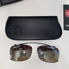 New Ray-ban Rb 5228-C 2509 / B8 Authentic Clip-on Sunglasses 53-17 Case. Price: $80.00.