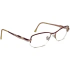Cazal Eyeglasses Mod. 4121 COL.775 Red/silver Half Rim Frame Germany 50 17 125 Pre-owned. Price: $99.99.