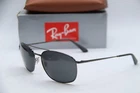 Ray-ban Rb 3654 004/87 Gunmetal Grey Authentic Frames Sunglasses 60-18 Pre-owned. Price: $152.15.