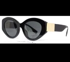 Burberry BE4361-F 3001 87 Black Womens Cat Eye Full Rim Sunglasses 51-20-135 New. Price: $118.99.
