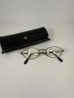 Versus Versace B01 Oval Eyeglasses Frames Brown Italy 49-18 W/ Case Pre-owned. Price: $95.00.