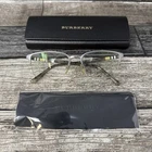 Burberry B1323 1014 Mens Eyeglasses Frames 54-18-145 Half Rim W/ Case & Cloth Pre-owned. Price: $84.95.