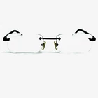 Versace Mod. 1146 1187 Rimless Eyeglasses Frames Women Black 53-18-135 H10210 Pre-owned. Price: $84.01.